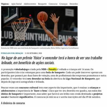 Basquete brasileiro promove concurso que ensina cidadania! – Moema e Região