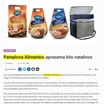 Pamplona Alimentos apresenta kits natalinos – Newtrade
