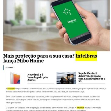 Mais proteção para a sua casa? Intelbras lança Mibo Home – Tecnodia