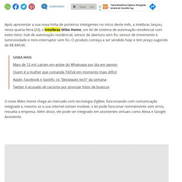 Intelbras Mibo Home é um sistema de automação residencial por R$ 849 – Terra