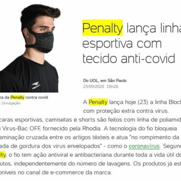 Penalty lança linha de futebol com tecido anti-covid – UOL