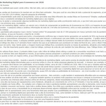 Veja as tendências do Marketing Digital para Ecommerce em 2020 – Ecommerce de Sucesso