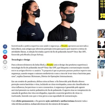 Penalty lança linha esportiva com efeito antiviral permanente – Bahia Social Vip
