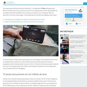 Receita Federal irá destruir 7 mil TV Box de IPTV pirata – Tecnoblog