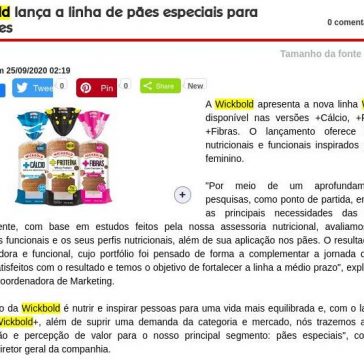 Wickbold lança a linha de pães especiais para mulheres – Arroz de Fyesta