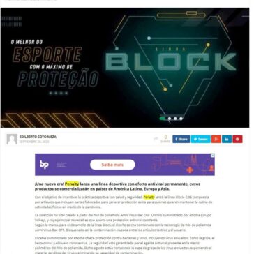Penalty hace frente al coronavirus con la línea de moda deportiva Block – La Jugada Financiera