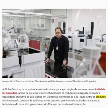 Brasileira investe R$ 14 mi para elevar produção de insumos farmacêuticos – Exame.com