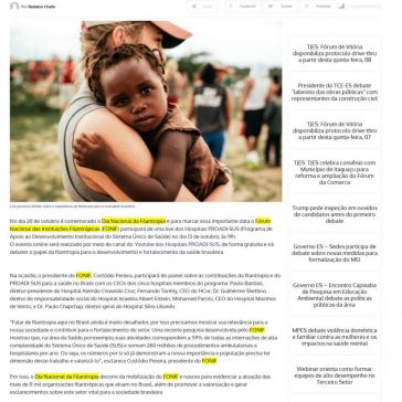 Live promove debate sobre a importância da filantropia para a sociedade brasileira – Portal Maratimba