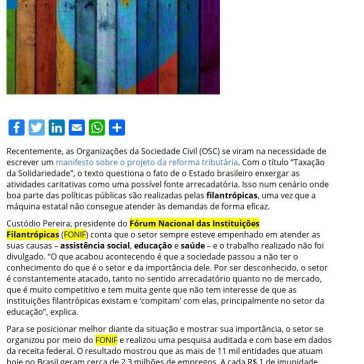 A importância das filantrópicas durante a pandemia – FEMIPA