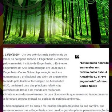 Instituto de Engenharia revela o Eminente Engenheiro do Ano – V de Vininha