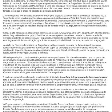 Instituto de Engenharia revela o Eminente Engenheiro do Ano – Vagas Estágio