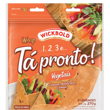 Wickbold lança wrap com vegetais na formulação