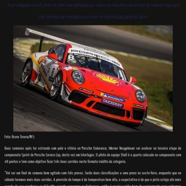Após vitória no Porsche Endurance, Werner Neugebauer encara inédita rodada tripla em SP – Felipe Augusto