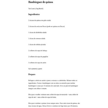 Dia Vegetarianismo: descubra cinco receitas de ’hambúrguer’ vegetal – O Globo (On-line)