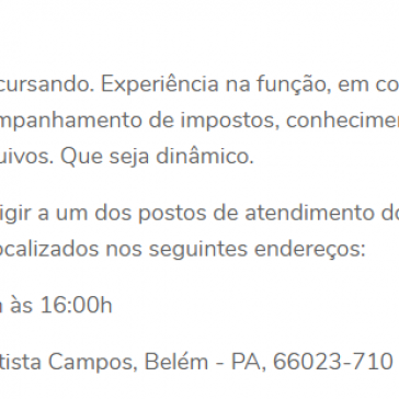 Analista contábil – Diário Online