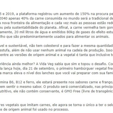 Carne fresca e feita de plantas no mercado – Gastromania