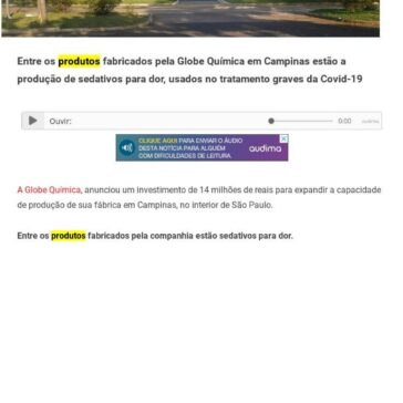 Globe Química investe R$ 14 mi para elevar produção de insumos – Guia da Farmácia