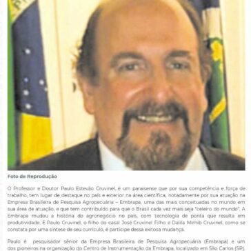 Paulo Cruvinel um paraisense que se destaca na área científica – Jornal do Sudoeste