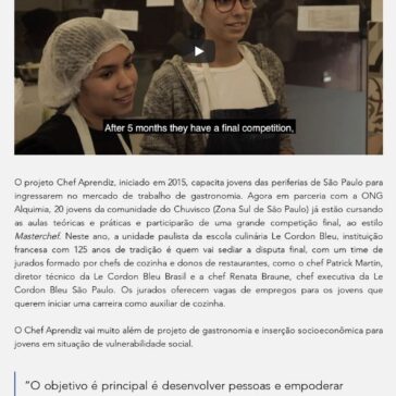 Jovens da comunidade do Chuvisco (SP) estudam gastronomia gratuitamente – Trend Times