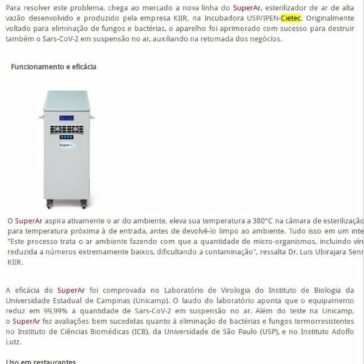 Restaurantes adotam esterilizador de ar para ajudar na retomada dos negócios – Revista Panorama