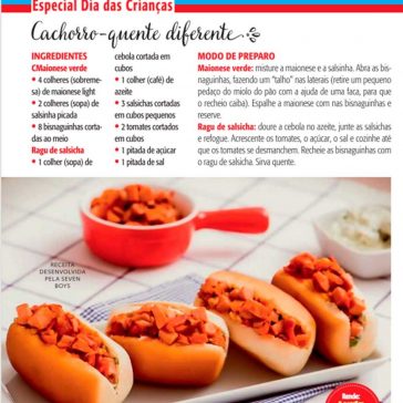 Cachorro-quente diferente – Ana Maria Receitas (Revista Ana Maria)