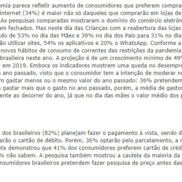 Dia das Crianças promete retorno de consumidores – O Hoje