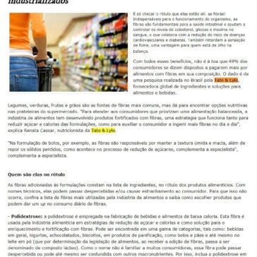 Na prateleira: saiba como identificar as fibras em alimentos industrializados – Blog Jornal da Mulher