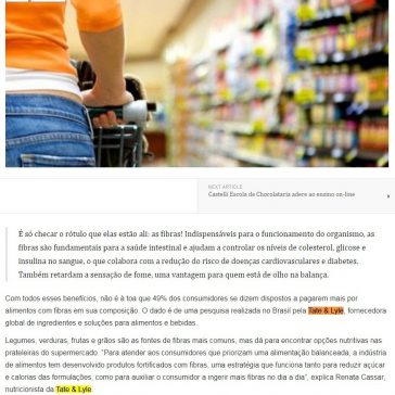 Na prateleira: saiba como identificar as fibras em alimentos industrializados- Food News Latam