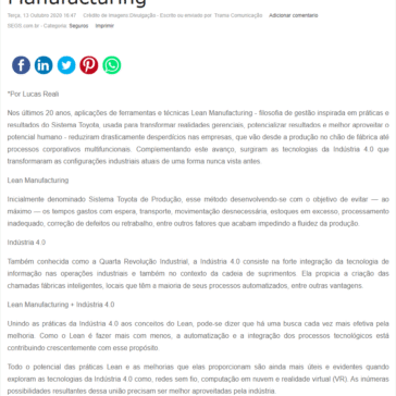 Indústria 4.0 em conexão com a Lean Manufacturing – Segs