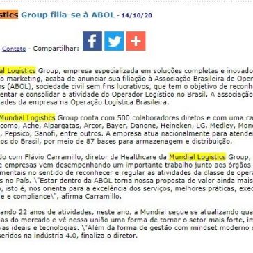 Mundial Logistics Group filia-se à ABOL – JorNow