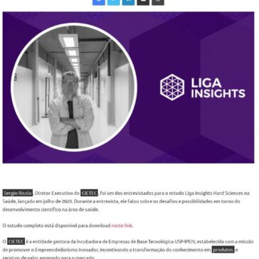 Sergio Risola, Diretor Executivo do Cietec – Liga Insights