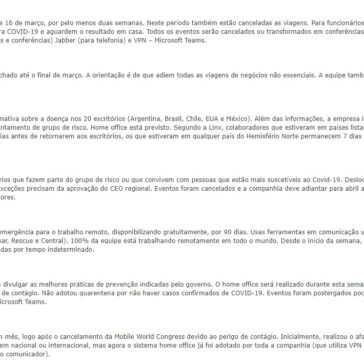 Coronavírus: mais de 130 empresas de tecnologia adotam trabalho remoto e ferramentas – Tudo Notícias