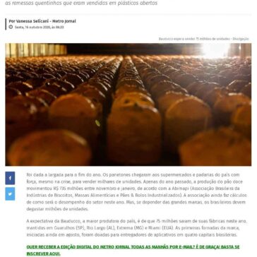 E o panetone já chegou aos supermercados e padarias – Metro Jornal