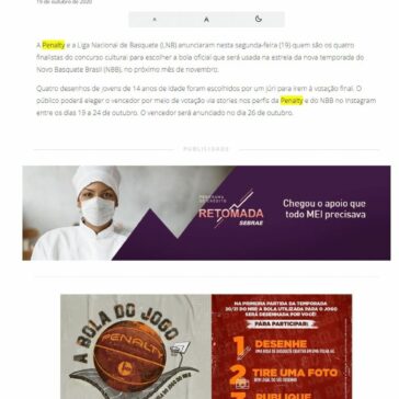 Penalty e NBB apresentam desenhos finalistas para bola da temporada – Máquina do Esporte