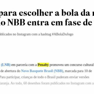Concurso para escolher a bola da rodada de abertura do NBB entra em fase de votação – O Estado de S. Paulo (On-line)