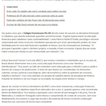 Quando ensinar finanças entra na conta – Terra