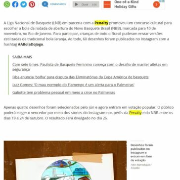 Concurso para escolher a bola da rodada de abertura do NBB entra em fase de votação – Terra