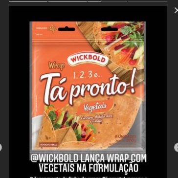 Wickbold lança wrap com vegetais na formulação – Instagram