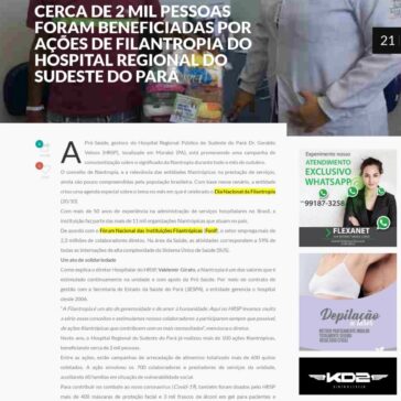 Cerca de 2 mil pessoas foram beneficiadas por ações de filantropia do Hospital Regional do Sudeste do Pará – Infopebas