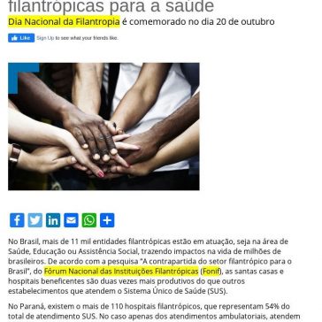 A importância das instituições filantrópicas para a saúde – FEMIPA