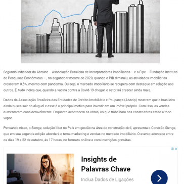Mercado Imobiliário chama atenção em meio à pandemia – Over BR