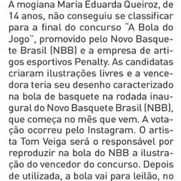 CONCURSO DO NBB – Mogi News