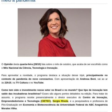 Opinião discute ciência, tecnologia e inovação em meio à pandemia – Noticias da Tv Brasileira