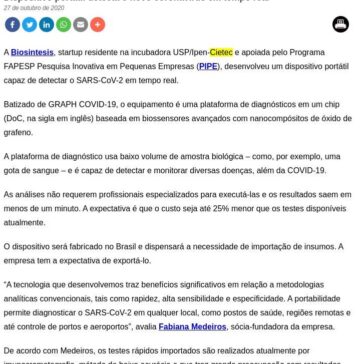 Dispositivo portátil detecta o novo coronavírus em tempo real – FAPESP PESQUISA