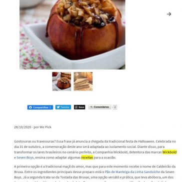 Halloween: 2 receitas para a data – We Pick
