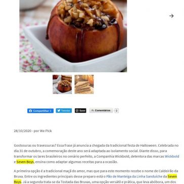 Halloween: 2 receitas para a data – We Pick
