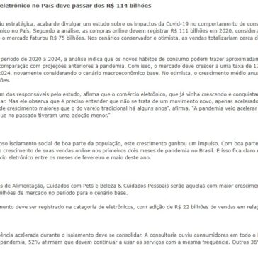 Kearney aponta que o comércio eletrônico no País deve passar dos R$ 114 bilhões – Mundo dos Racks