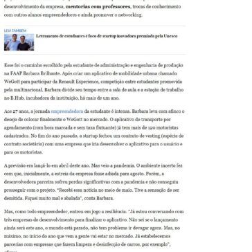 Incubadoras nas universidades amparam negócios com mentoria e networking – PME – ESTADÃO