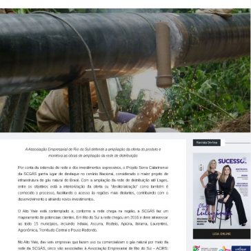 Das seis empresas do Alto Vale já beneficiadas com o Projeto Serra Catarinense da SCGÁS, cinco são associadas à ACIRS – Sucesso SA