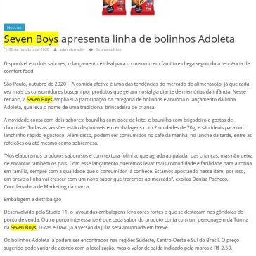 Seven Boys apresenta linha de bolinhos Adoleta – Gastromania
